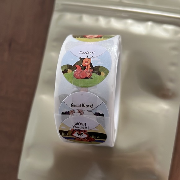 2/25$ 500 pcs Animal Stickers 1" inch (8 Designs) - Picture 5 of 7